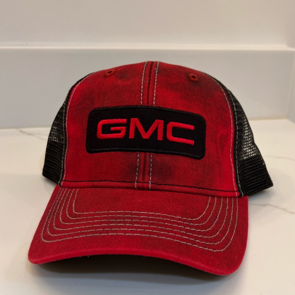 GMC Red Washed Cap